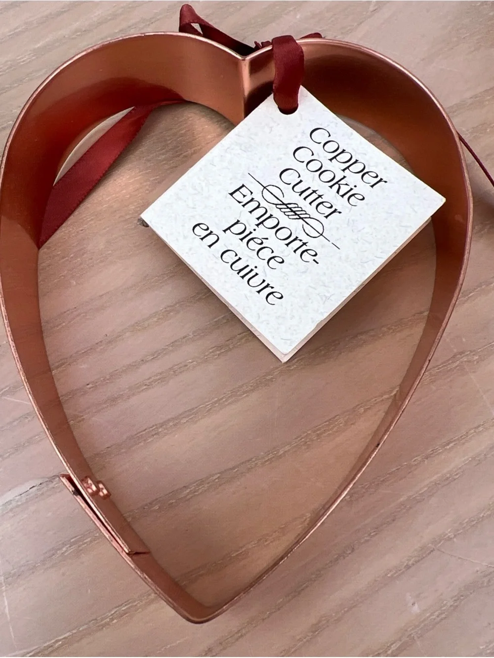 Copper Leaf and Heart Cookie Cutters - Set of 3